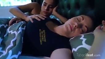 Mature Stepmom'S Surprise Encounter With Her Stepson While Sleeping