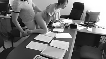 Hidden Camera Captures Boss And Secretary Engaging In Sexual Activity On Office Desk