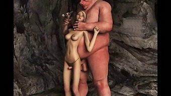Giant Ogre Ejaculates On Virtual Anime Girls