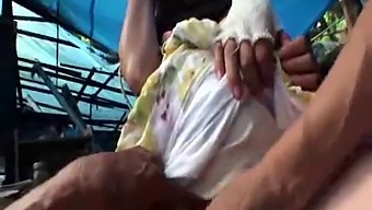 A Pregnant Japanese Woman Gets Fucked By A Homeless Man