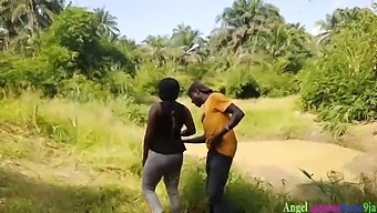 Okoro, The Diligent Hunter, Pleasures A Stunning African Woman Amidst Her Agricultural Pursuits, Covertly Recorded By Her Husband'S Brother
