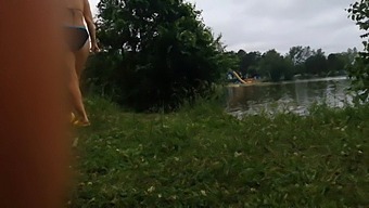 Brunette Milf Kimiko'S Sensual Encounter In The Great Outdoors - Video Recording