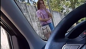 I Got Turned On By A Sexy Girl Waiting For The Bus And Ended Up With A Wet Mouth