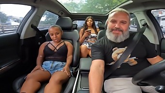Anastasia From Brazil Shows Off Her Body In A Car And Playfully Explores The Streets Of Sao Paulo