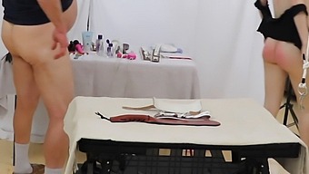 Two Girls In Bondage Get Fucked And Spanked Before Giving Oral And Receiving Facials