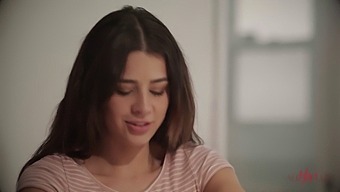 Blonde And Brunette Beauties Explore Their Sexuality In Lesbian Education Video
