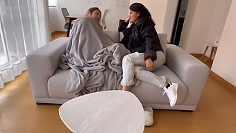 Getting Over My Stepsister'S Flu With Some Naughty Fun On The New Sofa