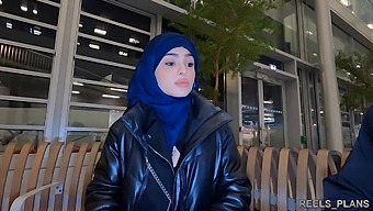 Nadja, A Veiled Iranian Woman, Engages In Anal Sex In The Toilet And Corridor As Payment For A Plane