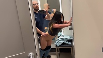 Beautiful Asian Girl’s Secret Rendezvous In A Target Dressing Room