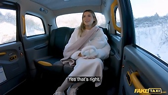 Beautiful Model In Sexy Lingerie Gets A Rough And Fast Fuck In The Back Of A Taxi